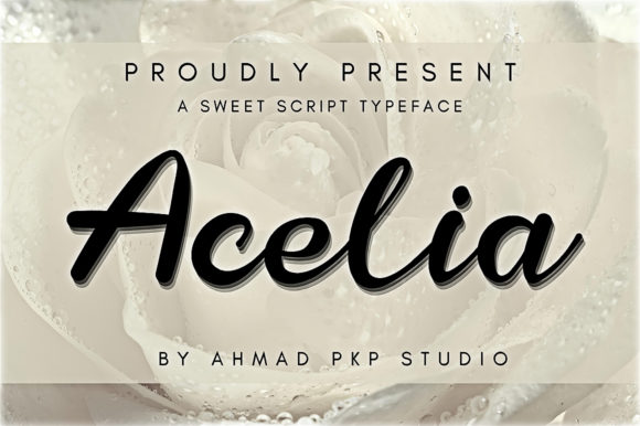 Acelia: The Script Font That Elevates Your Craft Projects