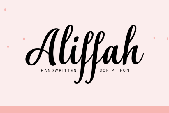 Aliffah: A Refined Script Font for Digital Brand Moments