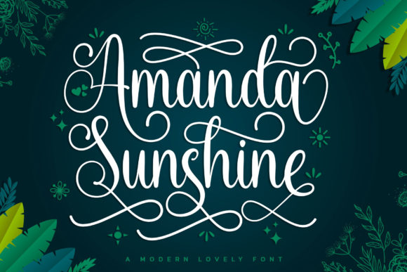 Amanda Sunshine: A Script Font That Elevates Digital Branding