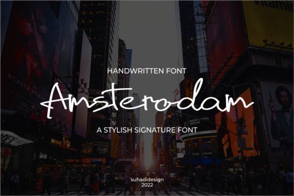 Amsterodam: A Refined Handwritten Font for Editorial Design