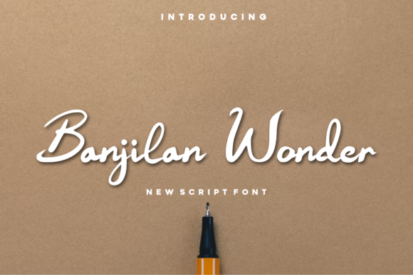Banjilan Wonder: A Handwritten Font That Feels Like Your Best Creative Instinct