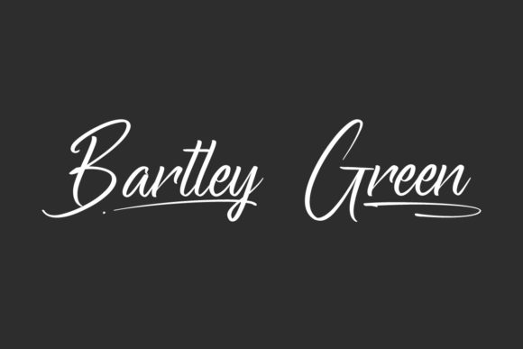 Bartley Green Handwritten Font for Small Business Branding