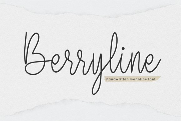 Berryline: A Sweet, Friendly Handwritten Font for Small Businesses