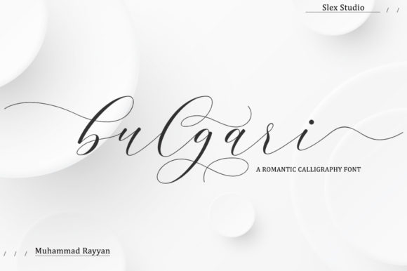 Bulgari: A Handwritten Font for Creative Crafters