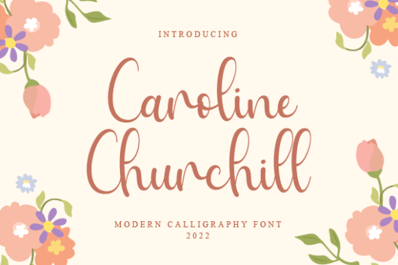 Caroline Churchill: A Refined Script Font for Thoughtful Editorial Design