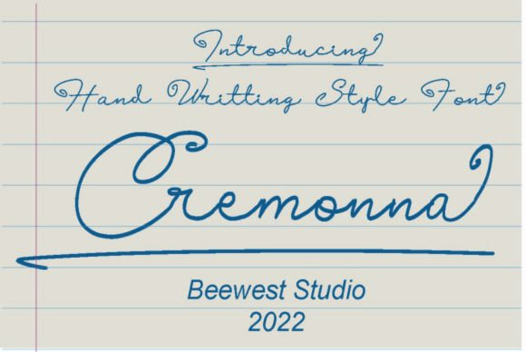 Cremonna: A Slim, Stylish Script Font for Polished Branding