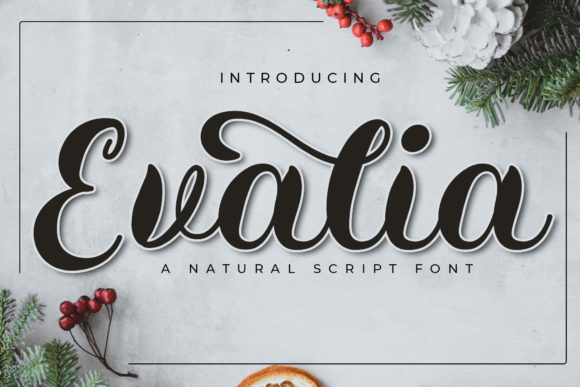 Evalia: A Handwritten Script Font for Editorial Warmth