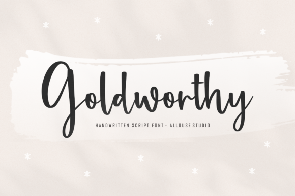 Goldworthy: A Modern Handwritten Typeface for Editorial Warmth