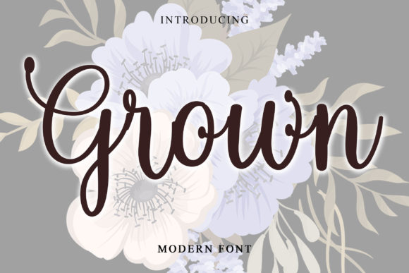 Grown: A Thoughtful Script Font for Editorial Warmth