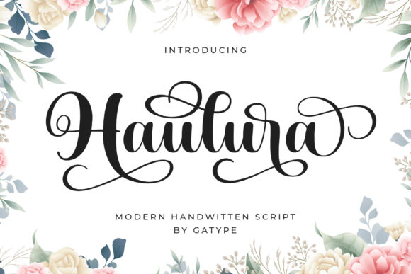 Haulura: A Modern Calligraphy Font for Small Business Branding
