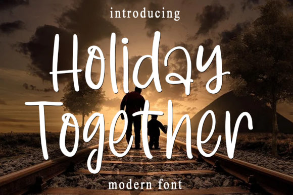 Holiday Together: A Thoughtful Script Font for Editorial Design