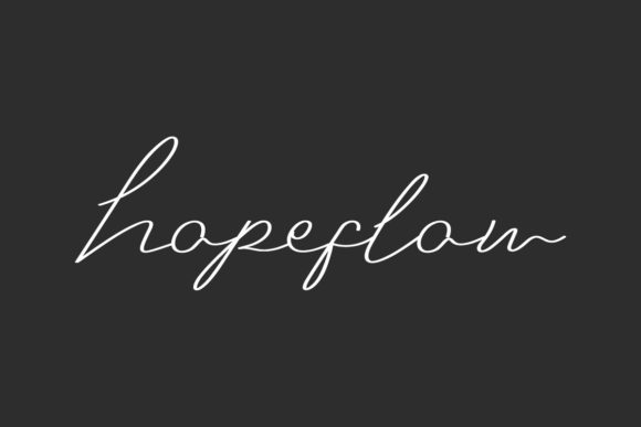 Hopeflow: A Handwritten Typeface That Elevates Digital Branding