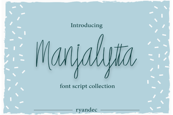 Manjalyta: A Script Font for Campaign Creativity