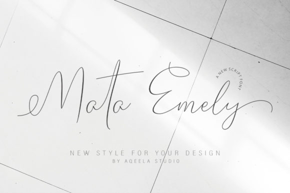 Mata Emely: A Font That Adds Elegance to Every Design