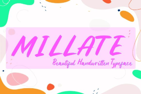 Millate: A Modern Handwritten Font for Warm Editorial Moments