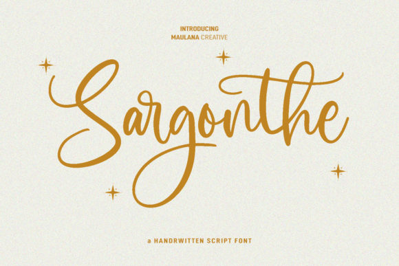 Sargonthe: A Handwritten Font That Makes Your Campaign Feel Human