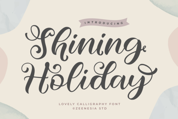 Shining Holiday: A Script Font for Web Design Excellence