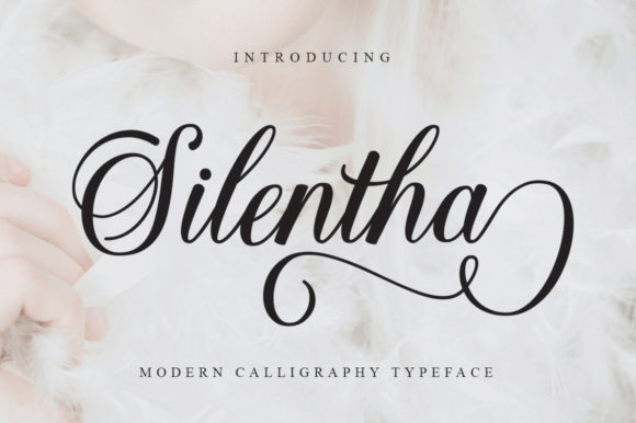 Silentha: A Romantic Script Font for Editorial Design