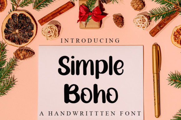 Simple Boho: A Handwritten Font for Editorial Warmth and Clarity