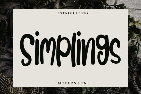 Simplings: A Warm, Handcrafted Script Font for Makers