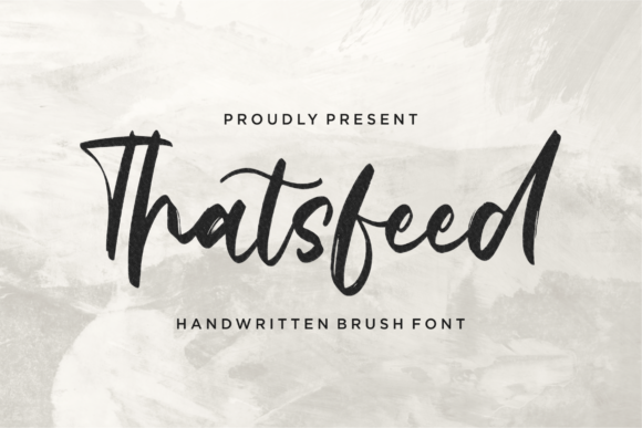 Thatsfeed: A Script Font for Web Design Excellence