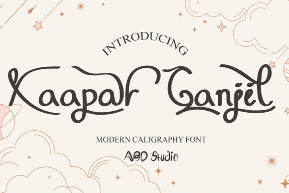 Xaapar Ganjil: An Elegant Script Font for Handmade Labels & Printables
