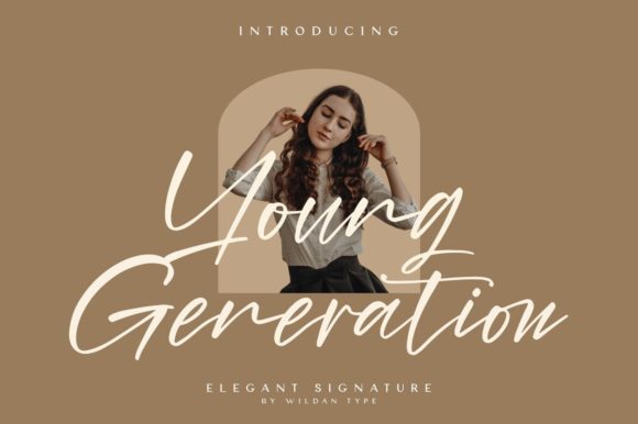 Young Generation: A Modern Script Font for Editorial Design